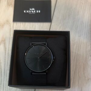 Coach Matte Black Timepiece